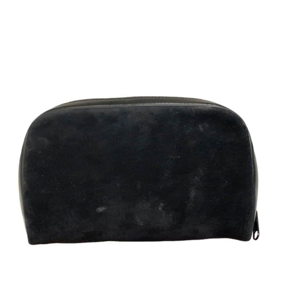 Givenchy vintage black suede leather clutch bag rare